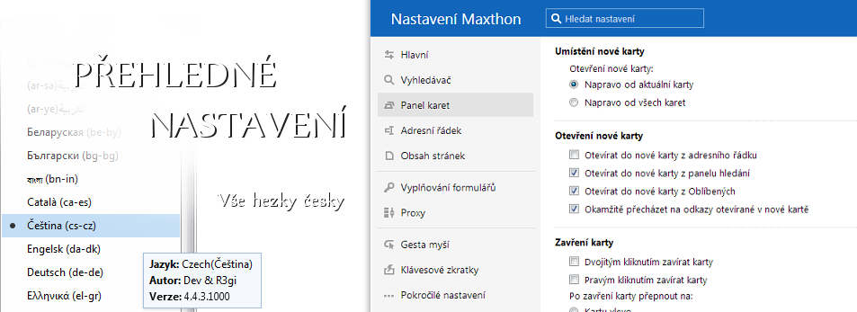 Náhled: Nastavení